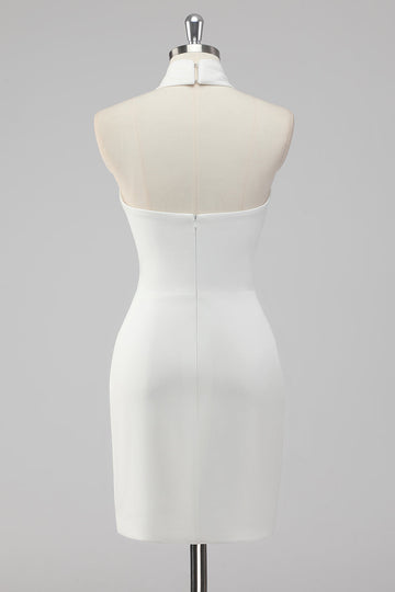 Robe trapèze dos nu en satin Little White Graduation